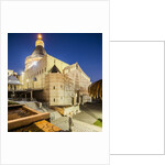 View of the Basilica of The Annunciation at twilight by Anonymous
