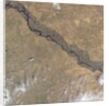 Satellite view of the Volga River in central Russia by Anonymous