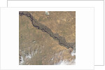 Satellite view of the Volga River in central Russia by Anonymous