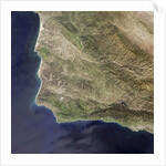 Satellite view of Lompoc, California and Vandenberg Air Force Base by Anonymous