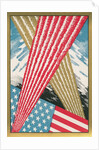 American Flag with Fireworks by Anonymous