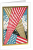 American Flag with Fireworks by Anonymous