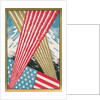American Flag with Fireworks by Anonymous