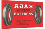 Ajax Hi-Speed Balloon Tires Advertisement by Anonymous