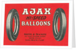 Ajax Hi-Speed Balloon Tires Advertisement by Anonymous
