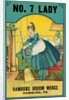 Advertisement for Hamburg Broom Works with Sweeping Maid by Anonymous