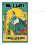 Advertisement for Hamburg Broom Works with Sweeping Maid by Anonymous