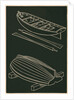 Rowboats and Oars in Black and White by Anonymous