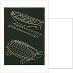 Rowboats and Oars in Black and White by Anonymous