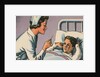 Nurse Taking Boy's Temperature by Anonymous