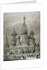 Russia, Moscow, St. Basil's Cathedral, Engraving by Anonymous