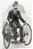 The petrol-cycle. USA. XIX century engraving by Anonymous
