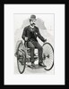 The petrol-cycle. USA. XIX century engraving by Anonymous