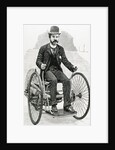 The petrol-cycle. USA. XIX century engraving by Anonymous