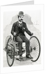 The petrol-cycle. USA. XIX century engraving by Anonymous