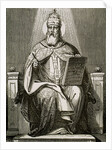 Saint Damasus I, (304-384). Roman pope (366-384). by Anonymous