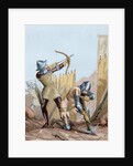 Siege of Gibraltar. Archers. 1350. by Anonymous