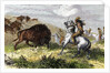 Indians hunting bison. by Anonymous