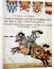 Book of the Tournament. Knight on horseback and armed with spears. Italy. by Anonymous