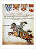 Book of the Tournament. Knight on horseback and armed with spears. Italy. by Anonymous