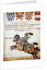 Book of the Tournament. Knight on horseback and armed with spears. Italy. by Anonymous
