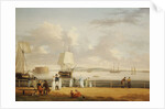 The Battery and Harbour, New York by Thomas Birch