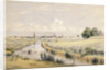 Jersey City with a Glimpse of New York From the Bergen Canal by William Rickarby Miller