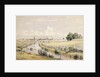 Jersey City with a Glimpse of New York From the Bergen Canal by William Rickarby Miller