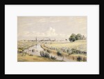 Jersey City with a Glimpse of New York From the Bergen Canal by William Rickarby Miller
