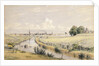 Jersey City with a Glimpse of New York From the Bergen Canal by William Rickarby Miller