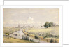 Jersey City with a Glimpse of New York From the Bergen Canal by William Rickarby Miller