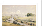 Jersey City with a Glimpse of New York From the Bergen Canal by William Rickarby Miller