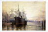 Sunset, New York Harbour by Henry Farrer