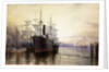 Sunset, New York Harbour by Henry Farrer