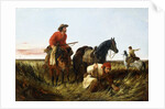 Trappers Following the Trail: At Fault by Arthur Fitzwilliam Tait