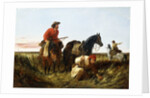 Trappers Following the Trail: At Fault by Arthur Fitzwilliam Tait