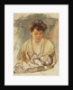Mother Rose Looking Down at her Sleeping Baby by Mary Cassatt