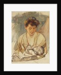 Mother Rose Looking Down at her Sleeping Baby by Mary Cassatt