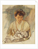 Mother Rose Looking Down at her Sleeping Baby by Mary Cassatt