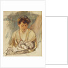 Mother Rose Looking Down at her Sleeping Baby by Mary Cassatt