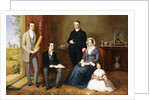 The Reverend John Witherington Peers, Vicar of Tetsworth, Oxon, with his Family by John Bridges