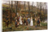 A Wedding Procession by Marie Francois Firmin-Girard
