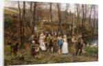 A Wedding Procession by Marie Francois Firmin-Girard