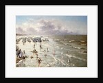 The Beach at Ostend by Adolphe Jacobs
