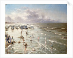 The Beach at Ostend by Adolphe Jacobs