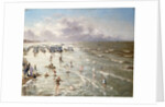 The Beach at Ostend by Adolphe Jacobs