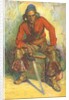 Pensive Pirate on Chest by Anonymous