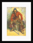Pensive Pirate on Chest by Anonymous