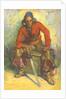 Pensive Pirate on Chest by Anonymous