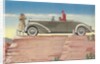 Tourists in Convertible Car on Mesa by Anonymous